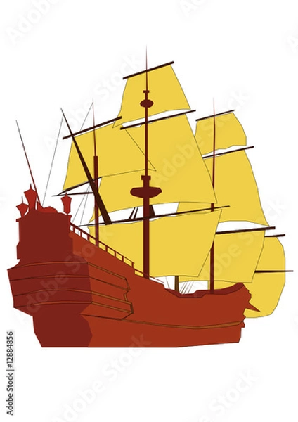 Obraz Galion du 17è siècle