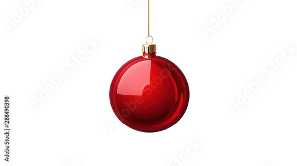 Obraz A red ornament hanging from a string