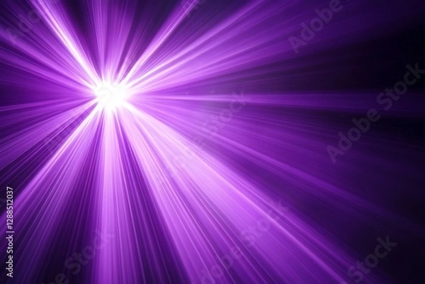 Fototapeta Abstract purple light rays burst background.