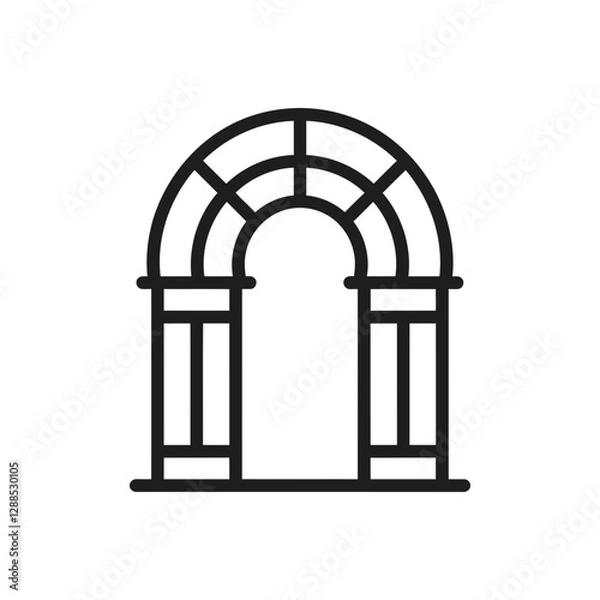 Obraz Structured Archway Entrance Icon
