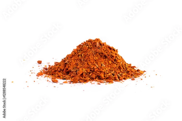 Obraz East spices and seasoningsisolated on a white background. Pile