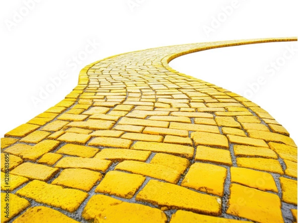 Fototapeta A Journey Down the Iconic Yellow Brick Road: Following the Path to Oz