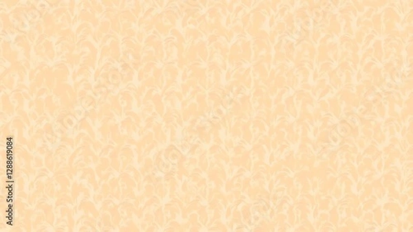 Fototapeta Peach Abstract Damask Seamless Pattern