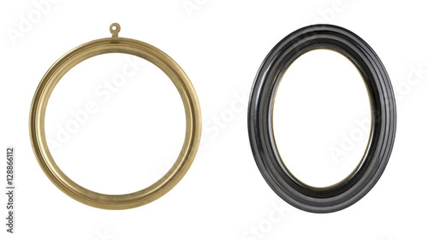 Obraz set of two round picture frames