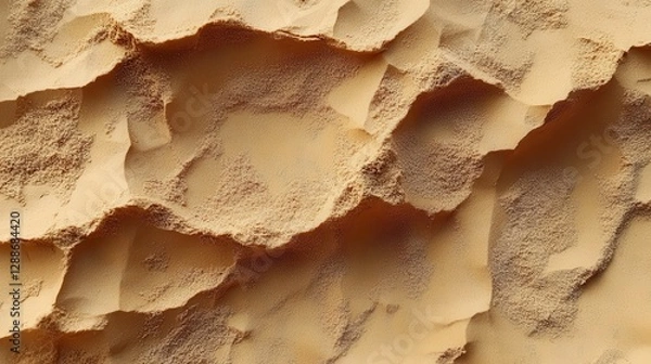 Obraz A close up view shows desert sand with undulating surface