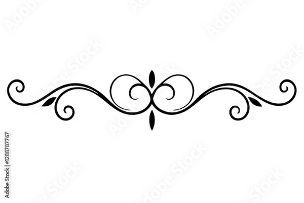 Obraz "Classic Baroque Design Motif for Elegant Jewelry - Detailed Vector Illustration"

