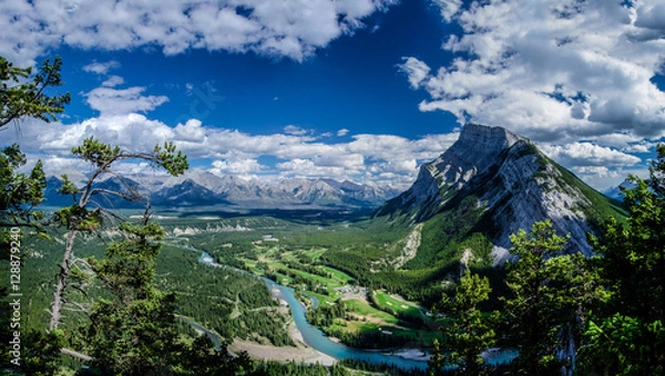Obraz View of Mount Rundle from Tunnel Mountain in Banff