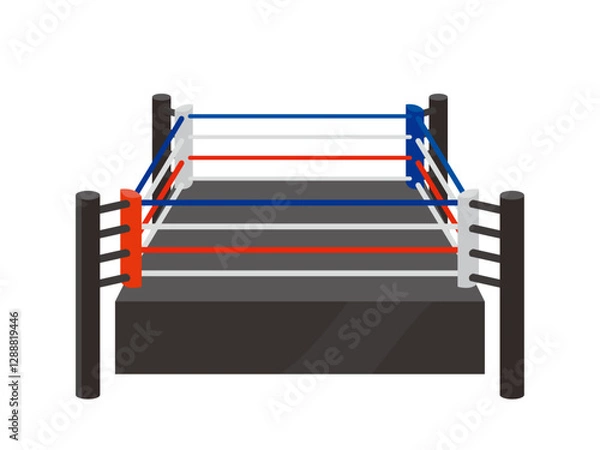 Obraz 黒い格闘技のリング