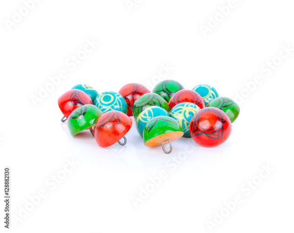 Fototapeta Handmade wooden button