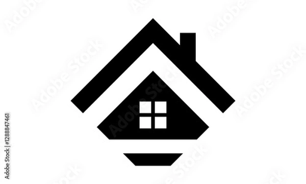Obraz simple home building property logo