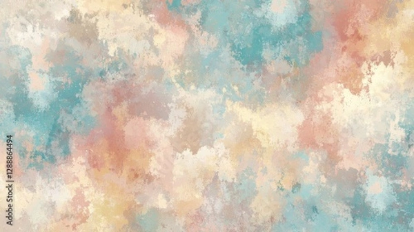 Fototapeta Soft Abstract Cloudy Background in Gentle Pastel Colors
