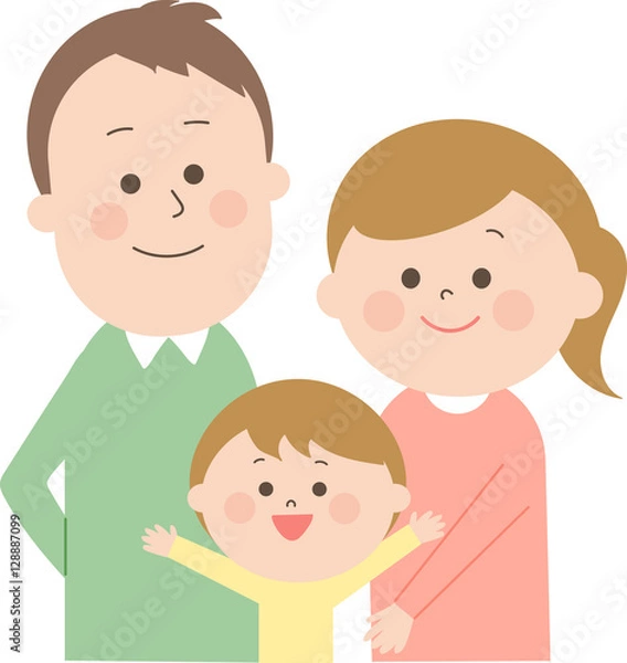 Obraz 親子　家族　ファミリー