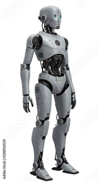 Obraz robot isolated at transparent background