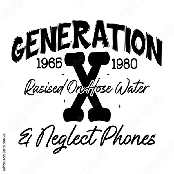 Obraz Generation X SVG