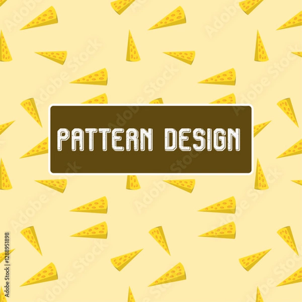 Fototapeta Cheese Pattern Design
