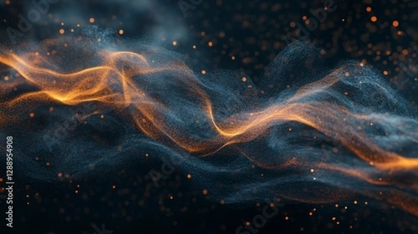 Fototapeta A realistic depiction of fire flames in motion.