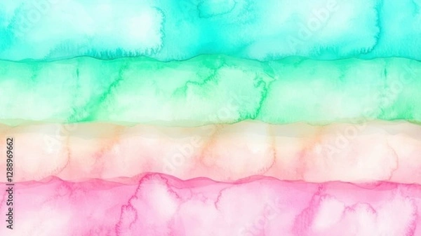 Fototapeta Romantic Pastel Spring Background. Colorful abstract watercolor background design