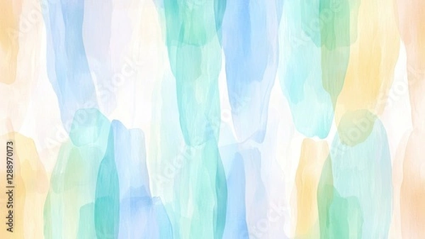 Fototapeta Romantic Pastel Spring Background. Abstract watercolor background design