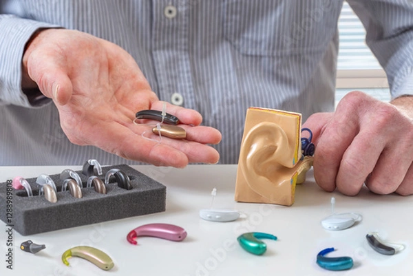 Fototapeta Exploring hearing aids and their various types