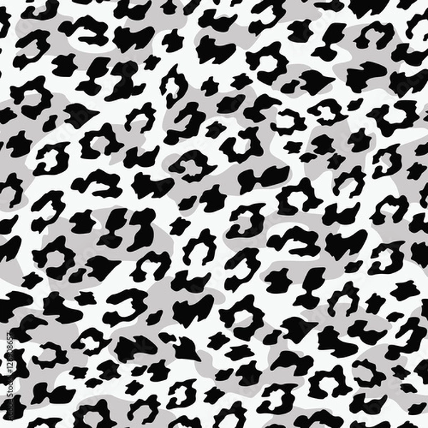 Fototapeta Leopard seamless background. Vector illustration.