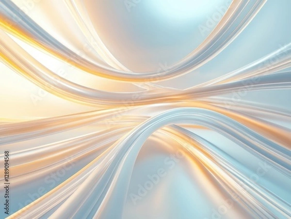 Obraz Fluid Waves of Light and Color in Soft Abstract Background