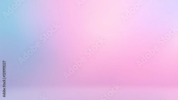 Obraz Vibrant Neon Soft Pastel Gradient Background in Pink and Blue Tones with Smooth Blur Effect
