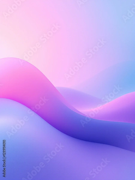 Obraz Vibrant Neon Soft Pastel Gradient Background in Pink and Blue Tones with Smooth Blur Effect