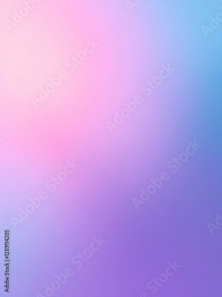 Obraz Vibrant Neon Soft Pastel Gradient Background in Pink and Blue Tones with Smooth Blur Effect