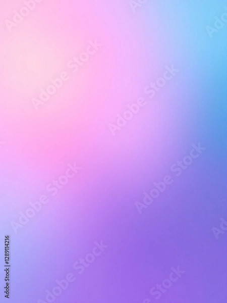 Fototapeta Vibrant Neon Soft Pastel Gradient Background in Pink and Blue Tones with Smooth Blur Effect