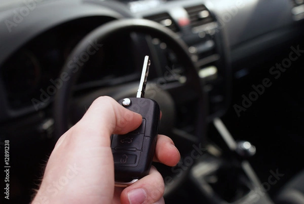 Obraz Car key and board