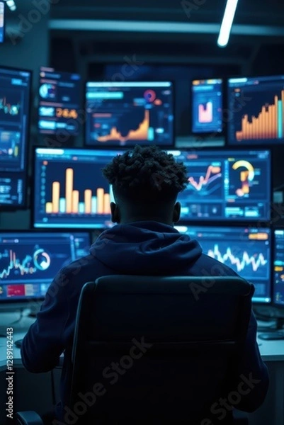 Fototapeta Informático de inteligencia artificial 