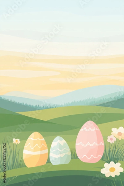 Obraz easter illustration