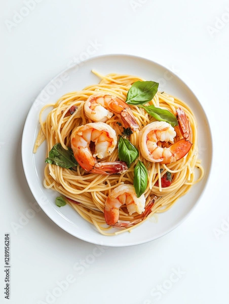 Obraz shrimp pasta