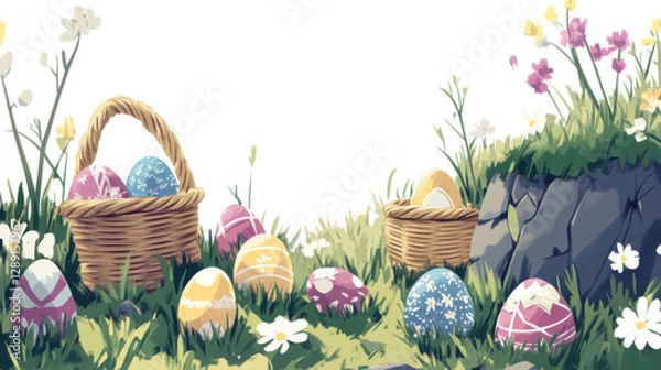 Obraz easter illustration