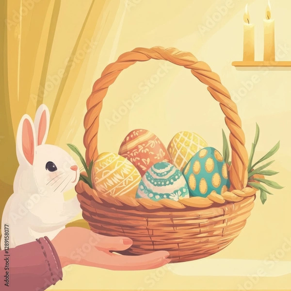 Obraz easter illustration