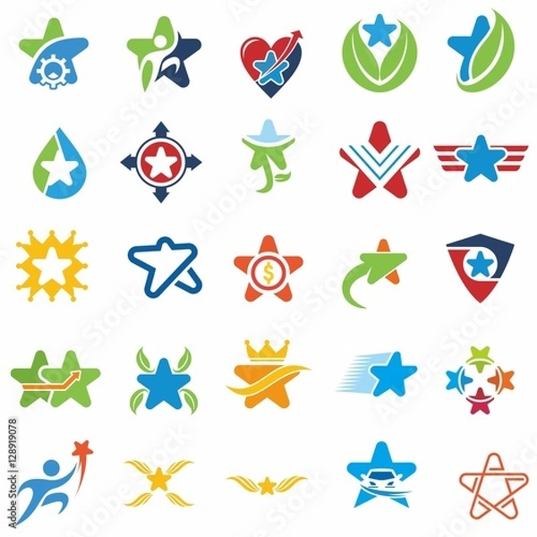 Obraz Star Logo Set