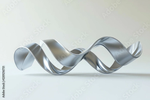 Fototapeta Metal Spring Isolated