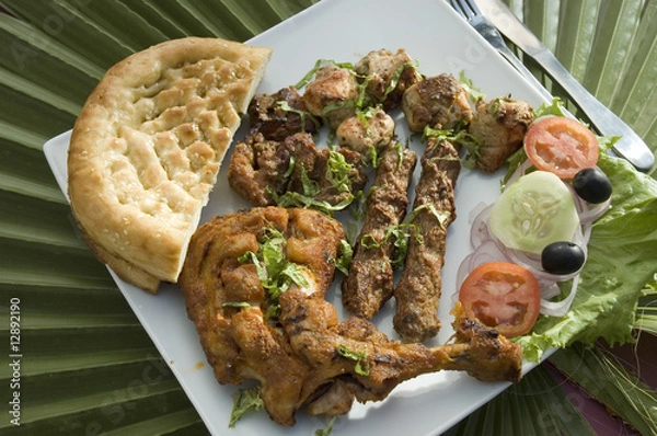 Fototapeta Tikka With Roti