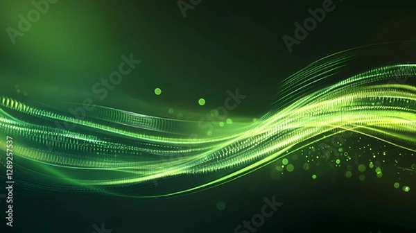 Fototapeta green rays abstract road lines
