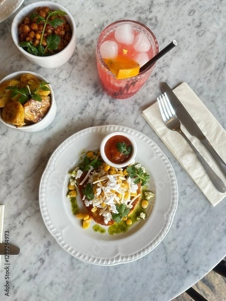 Obraz Caribbean Feast in a table	
