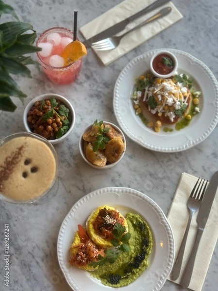 Obraz Caribbean Feast in a table	
