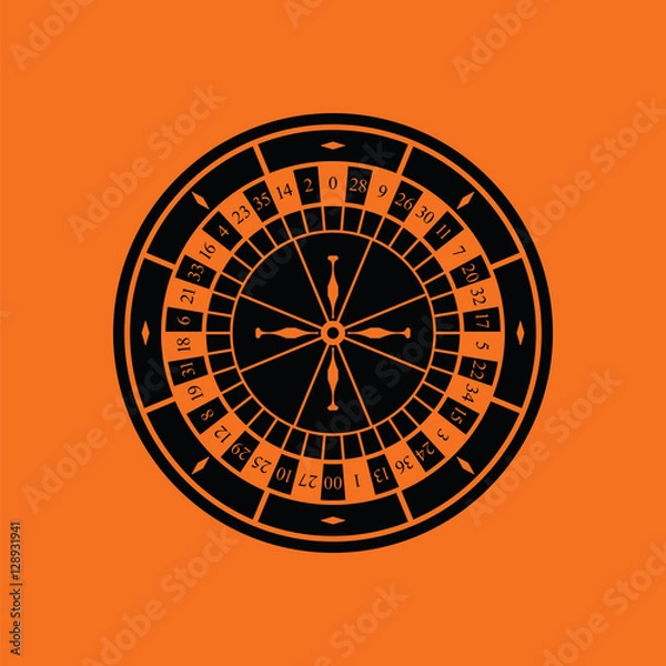Obraz Roulette wheel icon