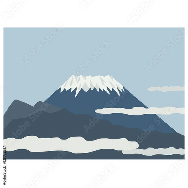 Fototapeta 静岡（三島）から見た富士山