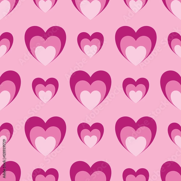 Obraz seamless background with hearts