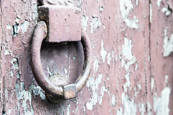Fototapeta Door knocker in Sicily