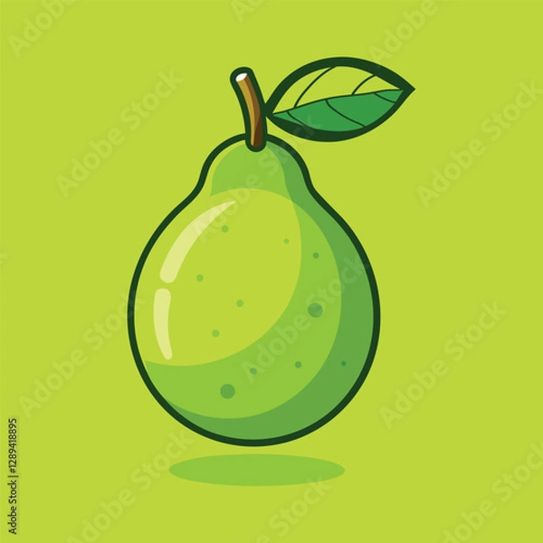 Obraz Cartoon Pear Vector Art Design Illustration