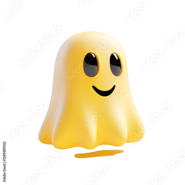 Fototapeta Snapchat Ghost Icon Isolated on Transparent Background