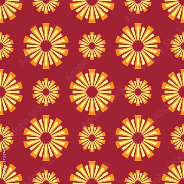 Fototapeta seamless background with flowers