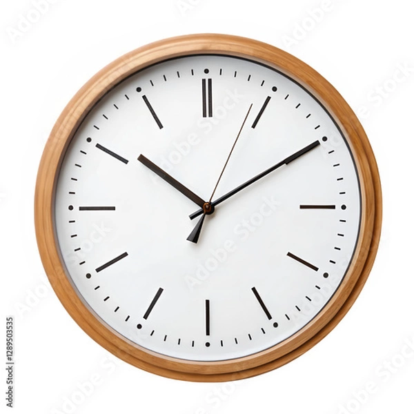 Obraz Wall Clock: Perfect for Time Management, Home Decor, Punctuality, Office Interior, Schedule, and Classic Design Concepts.