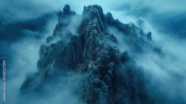 Fototapeta clouds over the mountains